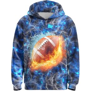 3D Novelty Hoodie Pullover for Boys Girls, Long Sleeve Hoodies Sweatshirt, Hoody Hooded for Kids Youth
