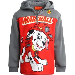 Nickelodeon Boys' Graphic Sweatshirt - 1/4 Front Zip Pullover Fleece Hoodie Sweatshirts for Boys and Toddlers (Sizes: 2T-20)