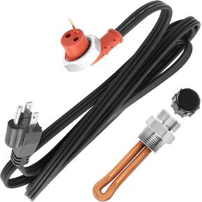 5003619AB Engine Block Heating Unit with Wiring Harness Fit for Dodge Ram 1500 2500 3500 4500 5500 | Fit for Ram 2500 3500 4500 5500 1998-2018, 120V 750W