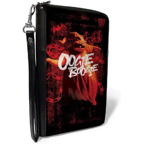 Buckle-Down Women's PU Zip Around Wallet Rectangle-Nightmare Before Christmas, 7.5"x4.5"