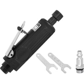 Right Angle Die Grinder Set Pcs Sanding Discs 1Pcs 1/4 Inch Collet Angle Die Grinder 90 Degree Angle Grinder Speed Up To 22000PRM Angle Grinder Ergonomics Air Tool Safety Switch Pneumatic Tool