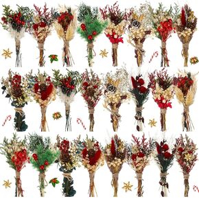 Layhit 24 Pcs Boho Dried Flower Bouquet Mini Wedding Handmade Dry Flowers Decor for Vase Crafts DIY Photo Boutonniere for Men Floral Plant Flower for Bridesmaid Gift Birthday Decor(Colorful)