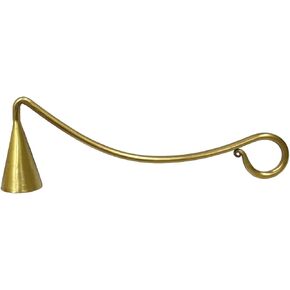 Living Ideas Hand Forged Candle Snuffer Iron Handmade Candle Snuffer Blacksmith Vintage Candle Extinguisher Gift for Candle Lovers Classic Look Antique Brass Decorative Candle Snuffer