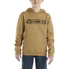 Carhartt Kid's CA6473 Long-Sleeve Graphic Sweatshirt - Boys - 6 Child - Dark Khaki