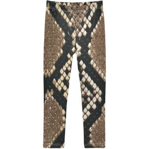 Aflyko Girls' Leggings Kids Workout Pants Dance Tights Ankle Length 4-10T