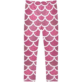 Aflyko Girls' Leggings Kids Workout Pants Dance Tights Ankle Length 4-10T
