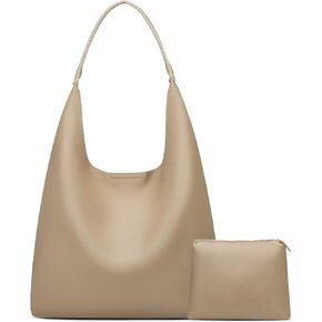 KKXIU Hobo Bags for Women Soft Leather Tote Purse Bag Slouchy Shoulder Handbag