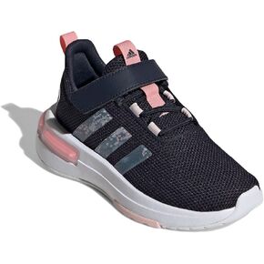 adidas Racer TR23 Elastic Lace Sneaker, Ink/Semi Pink Spark/Sandy Pink, 7 US Unisex Big Kid