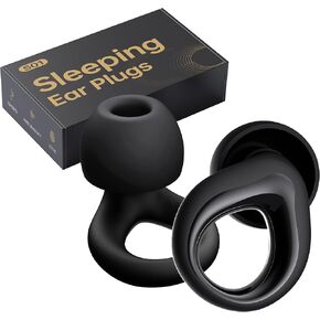 Ear Plugs for Sleeping Noise Cancelling, Reusable Silicone Earplugs for Sleeping, Noise Reduction, Deep Focus, Travel, High Fidelity Hearing Protection, 30dB Noise Reduction（Red）