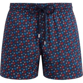 Vilebrequin Men Stretch Swim Trunks Micro Round Turtles Rainbow