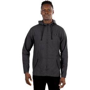 TravisMathew Men's Element Of Suprise Jacket, Heather Black (X-Large)
