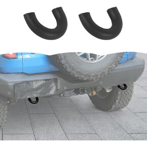 RT-TCZ Rear Bumper Tow Hook Covers Rubber Protector Cover Exterior Accessories for Ford Bronco 2021-2025 (Red)