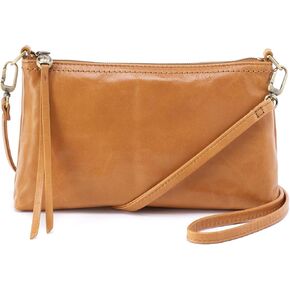 HOBO Darcy Leather Crossbody Bag for Women, Convertible to Crossbody and Wristlet