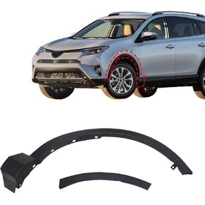 2pcs Front Right Side Wheel Fender Trim Molding Compatible with Toyota Rav4 2013 2014 2015 2016 2017 2018# 75601-0R060+52112-0R060 7560142100 TO1291113
