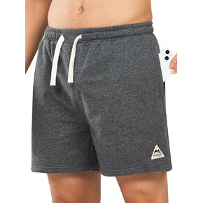 NORTHYARD Men's Cotton Shorts Casual Lounge Sweat Shorts with Zipper Pockets for Workout in Kuwait
