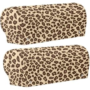 Arm Chair Covers Set of 2, Slip Covers for Armchairs, Recliner Arm Covers, Recliner Arm Covers Protectors, 2pcs Stretch Armrest Covers Integrated Twist Pin - Rose Red