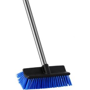 MEIBEI Floor Scrub Brush with Adjustable Long Handle-57 inch, Stiff Bristle Grout Brush Tub and Tile Brush for Cleaning Bathroom, Patio, Kitchen, Wall and Deck