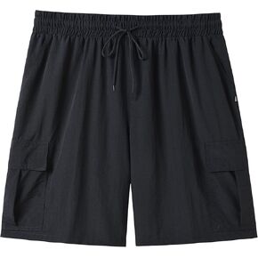 Men Big and Tall Cargo Shorts with Adjustable Drawstring Quickly Dry Polyamide Pants in Saudi Arabia