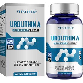 Urolithin A Supplement 2000 mg - 120 Capsules Powerful Antioxidant Protection, Promoting Healthy Aging & Mitochondrial Health and Cell Repair Support for Men & Women