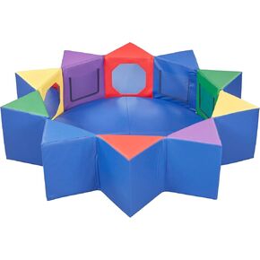 ECR4Kids SoftZone Wall of Mirrors, Activity Center, Assorted in Kuwait