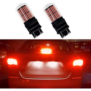 2PCS 3157 LED Car Bulb, Super Bright Low Power 12V 3056 3156 3156A 3057 4057 3157 4157 T25 LED Car Bulbs with Projector Replacement for Tail Brake Parking Lights, Back Up Reverse Lights