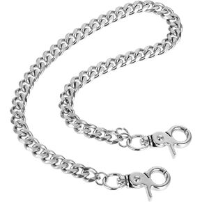 aist Chain Heavy Duty Metal Keychain Punk Wallet Chains Hip Hop Keyholder Round Clasp Goth Keyring for Pants