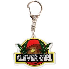 Clever Girl Raptor Movie Quote 2.25" Acrylic Keychain
