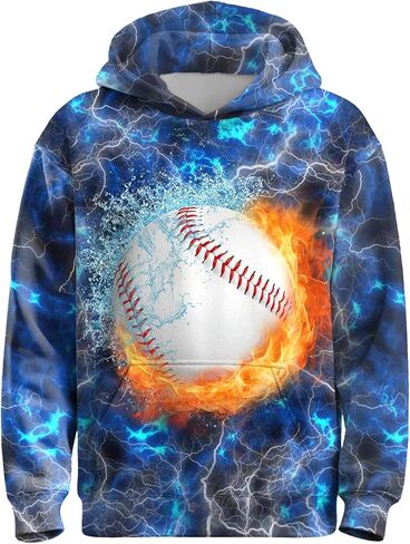 3D Novelty Hoodie Pullover for Boys Girls, Long Sleeve Hoodies Sweatshirt, Hoody Hooded for Kids Youth in Saudi Arabia