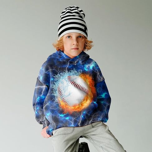3D Novelty Hoodie Pullover for Boys Girls, Long Sleeve Hoodies Sweatshirt, Hoody Hooded for Kids Youth in Saudi Arabia