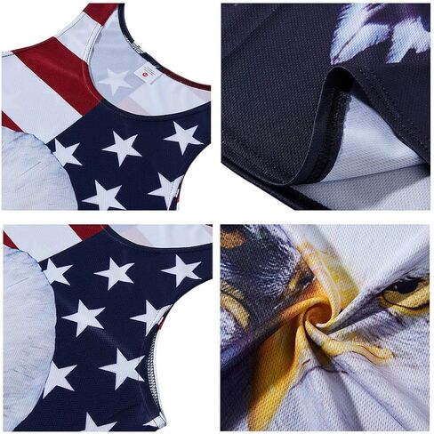 Goodstoworld Mens 3D Tank Top Novelty Graphic Breathable Quick Dry Sleeveless Beach Shirt S-4XL in Kuwait