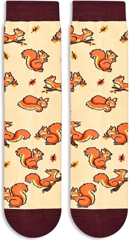 HAPPYPOP Funny Squirrel Gifts for Squirrel Lovers Bear Gifts for Women Men, Fun Silly Socks for Mom Dad Him Her in Saudi Arabia