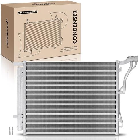 A-Premium Air Conditioning A/C Condenser Compatible with Hyundai Sonata 2011-2014 & Kia Optima 2011-2015, L4 2.0L, Replace# 976063Q000 in Saudi Arabia