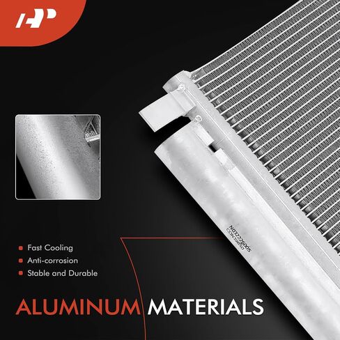 A-Premium Air Conditioning A/C Condenser Compatible with Hyundai Sonata 2011-2014 & Kia Optima 2011-2015, L4 2.0L, Replace# 976063Q000 in Saudi Arabia