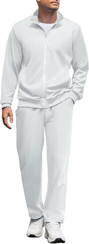 COOFANDY Men's Tracksuits Casual Sweatsuit 2 Piece Full Zip Athletic Jogging Suit Sets Sport Sweat Suit in Kuwait