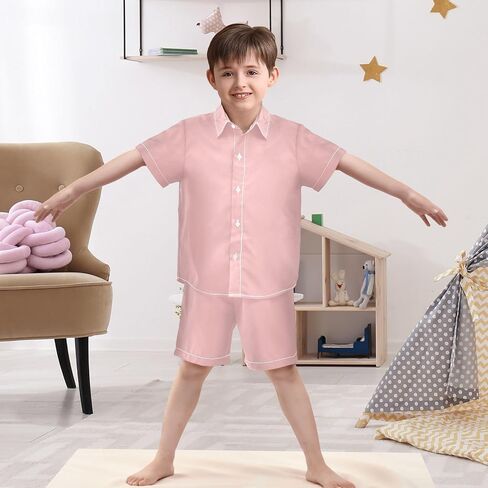 3T Toddler Boy Shorts Set Teal Hawaiian Button Down Shirts Summer Outfits for Little Boy in Kuwait