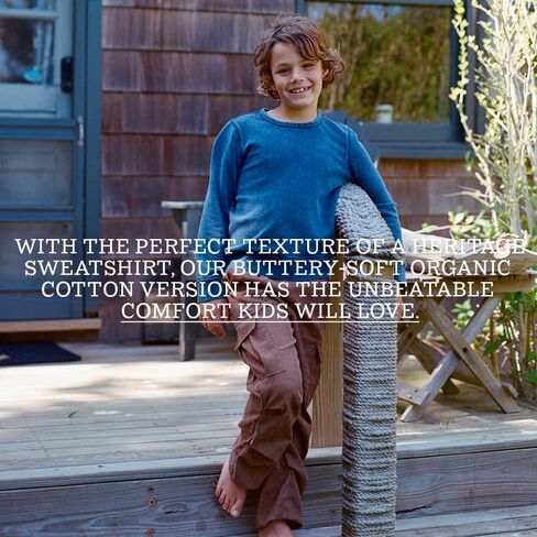 Fair Harbor Kids The Saltaire Crewneck –– Kids's Relaxed Long Sleeve Sweatshirt –– Incredibly Lightweight and Breathable in Saudi Arabia