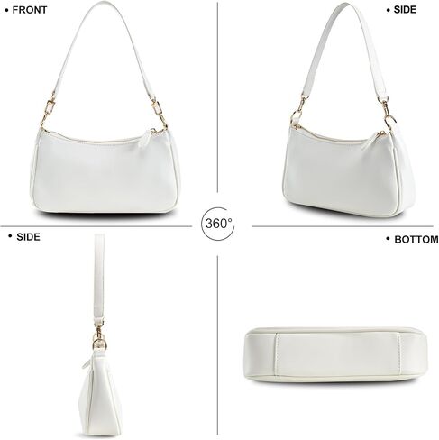 Small Cresent Shoulder Bags Crossbody Purses for Women Vegan Leather Handbag Clutch Hobo Purse in Saudi Arabia