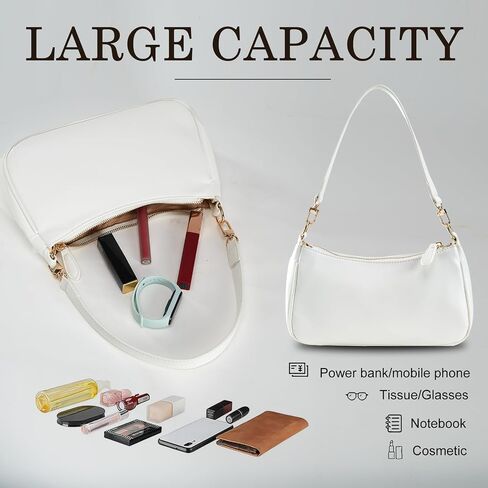 Small Cresent Shoulder Bags Crossbody Purses for Women Vegan Leather Handbag Clutch Hobo Purse in Saudi Arabia