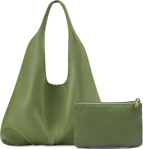 NIUEIMEE ZHOU Slouchy Hobo Bags for Women Retro Vegan Leather Shoulder Handbags with Coin Purse in Kuwait