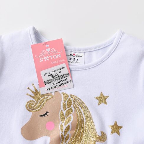 DXTON Girls Toddler Tutu Dresses Winter Long Sleeve Tulle for Party Casual Outfits 2-12T in Kuwait
