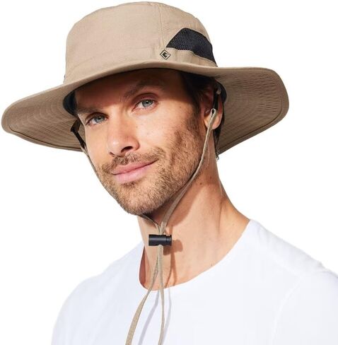 Fishing Hat for Mens Sun Hat Wide Brim Bucket Hat SPF UV Protection XL XXL Large Size Big Head Hiking Beach Safari in Kuwait
