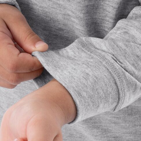 Fruit of the Loom Girls' Long Sleeve Jersey Henley Top and Fleece Pant Sleep Pajama Set in Saudi Arabia