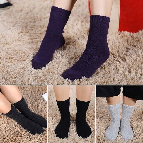 Jeasona Wool Hiking Socks for Women Warm Winter Thermal Thick Socks for Cold Weather Cozy Gifts for Women Mom 5 Pairs in Kuwait