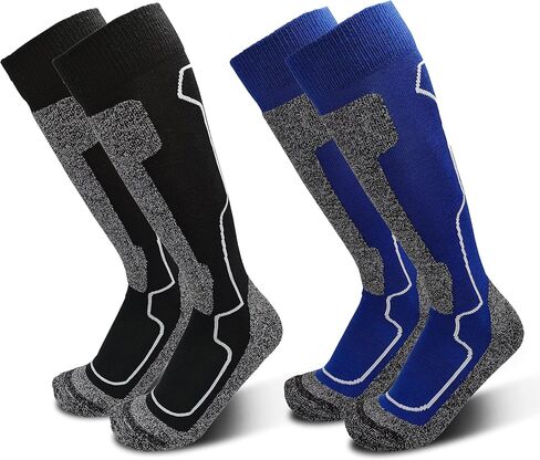 HIGHCAMP 2 Pairs Merino Wool Men Women Cold Weather Ski Snow Snowboard Socks for Skiing,Snowboarding,Winter Hunting in Saudi Arabia