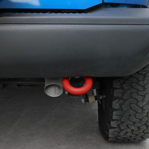 RT-TCZ Rear Bumper Tow Hook Covers Rubber Protector Cover Exterior Accessories for Ford Bronco 2021-2025 (Red) in Saudi Arabia