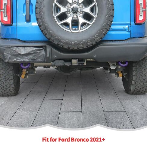 RT-TCZ Rear Bumper Tow Hook Covers Rubber Protector Cover Exterior Accessories for Ford Bronco 2021-2025 (Red) in Saudi Arabia