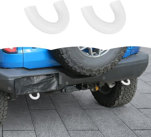 RT-TCZ Rear Bumper Tow Hook Covers Rubber Protector Cover Exterior Accessories for Ford Bronco 2021-2025 (Red) in Saudi Arabia