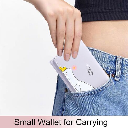 Sunwel Fashion Girls Cute Wallet 3D Duck Whale Mini Wallet Small Wallet Credit Card Holder ID Window for Women (PURPLE) in Saudi Arabia