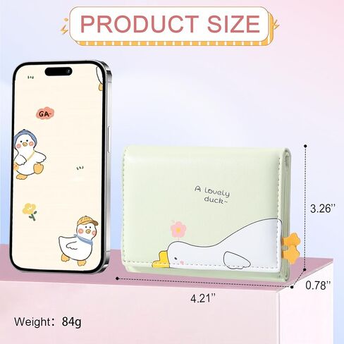 Sunwel Fashion Girls Cute Wallet 3D Duck Whale Mini Wallet Small Wallet Credit Card Holder ID Window for Women (PURPLE) in Saudi Arabia