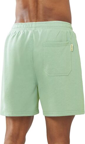 NORTHYARD Men's Cotton Shorts Casual Lounge Sweat Shorts with Zipper Pockets for Workout in Saudi Arabia